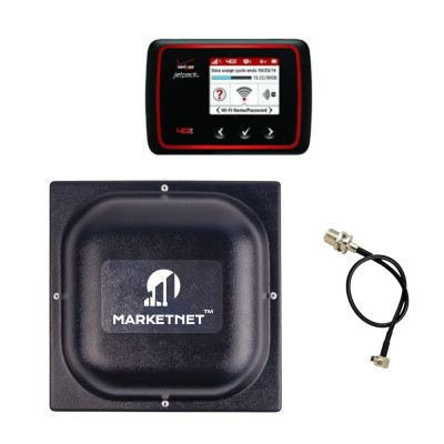 Комплект 4G LTE Wi-Fi роутер Novatel Wireless MiFi 6620L + Панельна 4G LTE антена MIMO MARKETNET T800