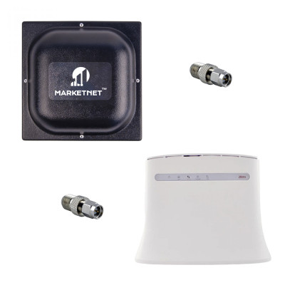 Комплект 4G LTE Wi-Fi роутер ZTE MF283U + Панельна 4G LTE антена MIMO MARKETNET T800