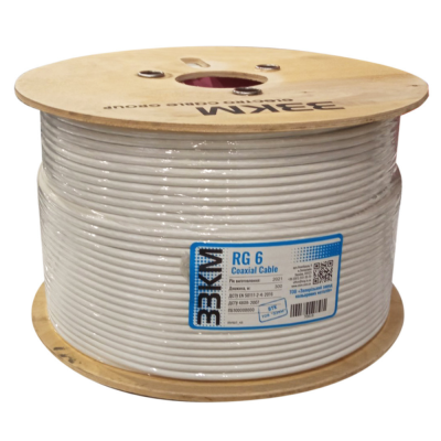 Коаксіальний кабель ZZKM 72575 RG 6 Coaxial Cable (100м пакунок) 72575