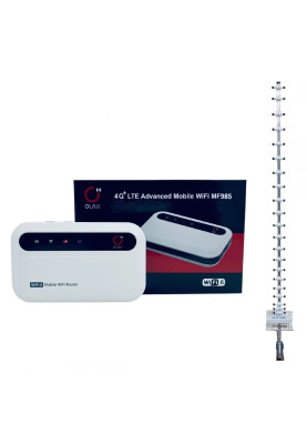 Комплект 4G LTE Wi-Fi роутер Olax MF985 + Антена Стріла MARKETNET T1727 900/1700-2700 МГц 21 дБ