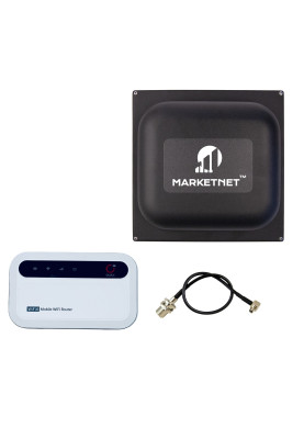 Комплект 4G LTE Wi-Fi роутер Olax MF985 + Панельна антена MARKETNET Square 19 dBi 824-960 МГц/1700-2700 МГц