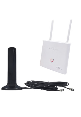 Комплект 4G LTE Wi-Fi роутер Olax AX9 Pro з АКБ та автомобільною антеною MIMO SMA 2 х 16 dBi