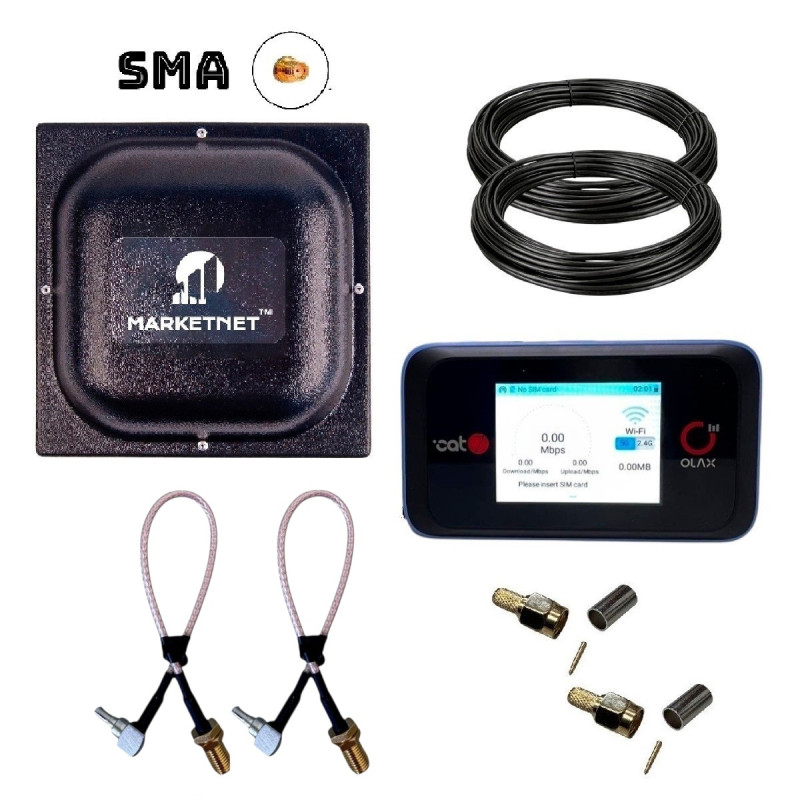 Комплект 4G роутер Olax MiFi MT60 + 4G антена T800 MIMO SMA