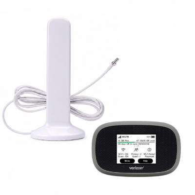 Комплект Novatel MiFi 8800L + Антена автомобільна потужний магніт TS-9 16 дБ 698-960/1700-2700 МГц (White)