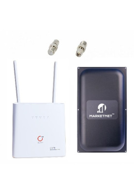Комплект 4G LTE Wi-Fi роутер Olax AX9 Pro (АКБ 4000 mAh) + Панельна 4G антена MARKETNET Maxi MIMO 22 дБ