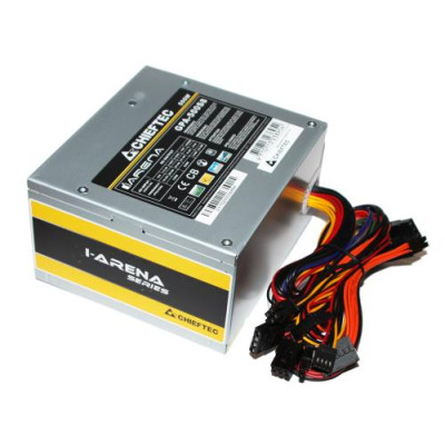 Блок живлення Chieftec 500W GPA-500S8, 120 mm, 1x4pin, SATA х 3, 1x6+2pin, кабелі немодульні
