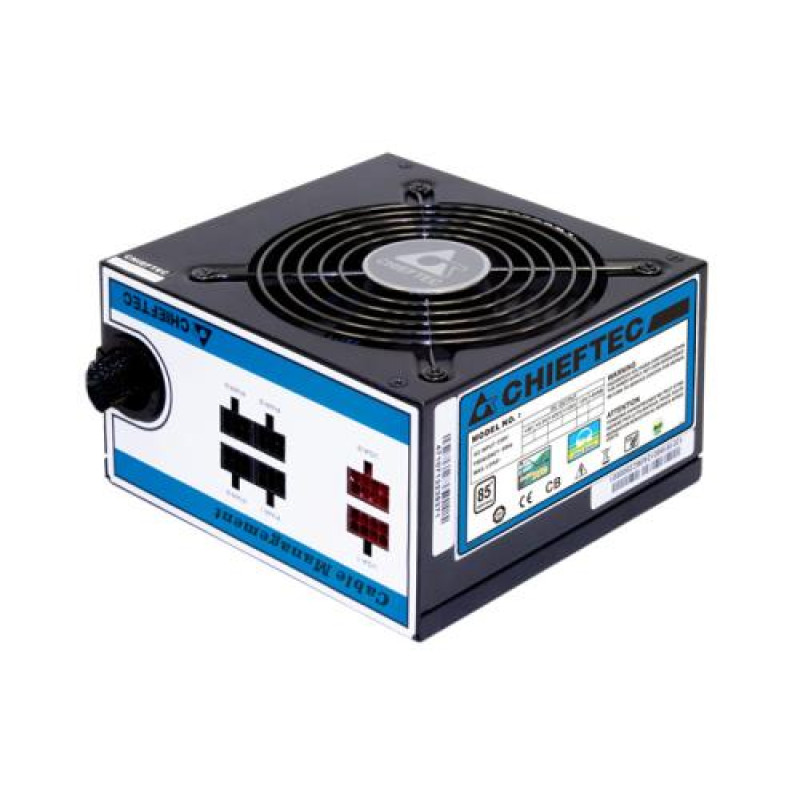 Блок живлення Chieftec 550W CTG-550C, 120 mm, 24+4pin, 1x4+4pin, SATA х 6, Molex 4x4pin, 2x6+2pin, кабелі модульні