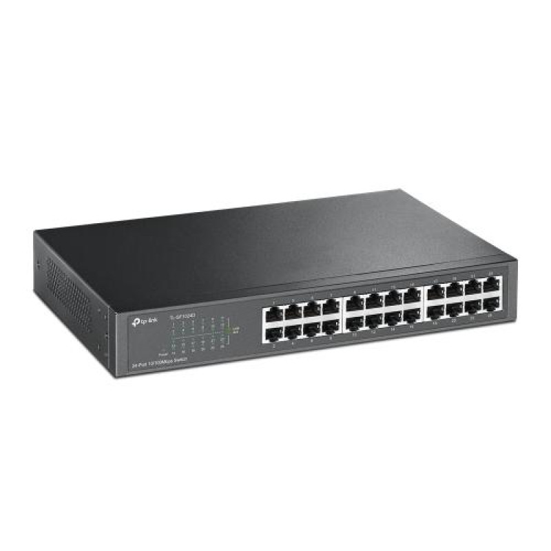 Комутатор TP-LINK TL-SF1024D, 24x10/100 Mb/s, металевий корпус, некерований