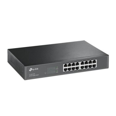 Комутатор TP-LINK TL-SG1016D, 16x100/1000 Mb/s, металевий корпус, некерований