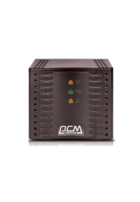 Стабілізатор PowerCom TCA-3000 Black, 3000 ВА, 1500 Вт, вхідна напруга 220V+/-20%, 4 розетка (Schuko), 2.1 кг, LED індикація (TCA-3K0A-6GG-2261)