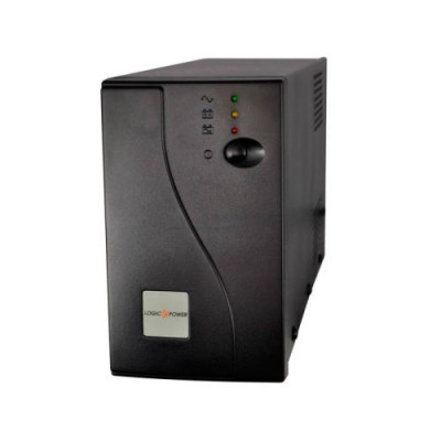Джерело безперебійного живлення LogicPower U850VA / 2 розетки, 5 ступ. AVR, 7.5Ач12В. черный корпус