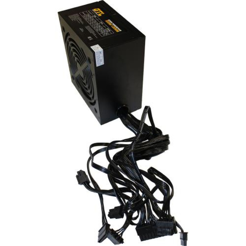 Блок живлення 500 Вт, GTL, Black, 120 мм, 2xMolex / 4xSATA / 1x6-pin / 1x4+4-pin / 1x20+4-pin, захист SCP / OCP / OVP / UVP (GTL-500-120)