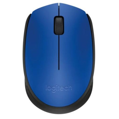 Миша бездротова Logitech M171, Blue/Black, USB (2.4 GHz), 1000 dpi, 3 кнопки, 1xAA (910-004640)