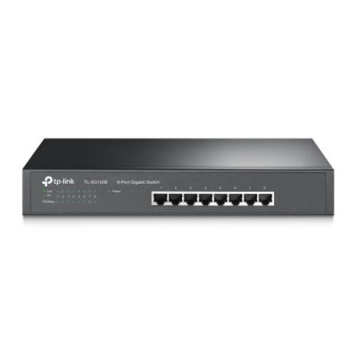 Комутатор TP-LINK TL-SG1008, 8x100/1000 Mb/s, металевий корпус, некерований