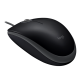 Миша Logitech B110 Silent, Black, USB, оптична, 1000 dpi, 3 кнопки, 1.8 м (910-005508)