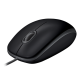 Миша Logitech B110 Silent, Black, USB, оптична, 1000 dpi, 3 кнопки, 1.8 м (910-005508)