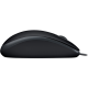 Миша Logitech B110 Silent, Black, USB, оптична, 1000 dpi, 3 кнопки, 1.8 м (910-005508)