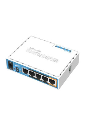 Роутер Mikrotik hAP ac lite (RB952UI-5ac2nD), Wi-Fi 802.11a/b/g/n/ac, 2.4/5GHz, 5x10/100 Mb/s, USB2.0 x 1