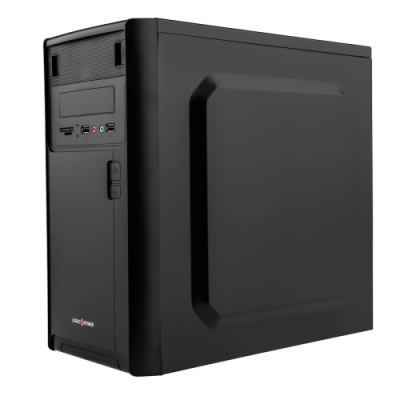 Корпус LogicPower 6103 Black, 400 Вт, Mini Tower, Micro ATX / Mini ITX, 2xUSB 2.0, 1x80 Fan