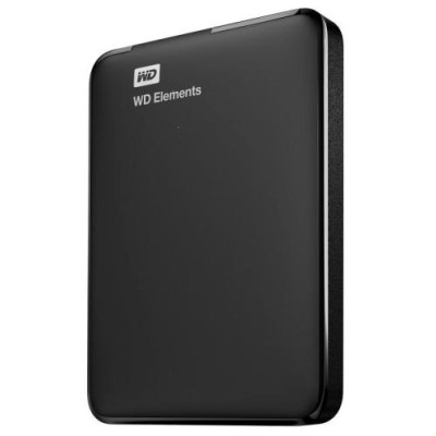 Зовнішній жорсткий диск 1Tb Western Digital Elements Portable, Black, 2.5", USB 3.2 (Gen 1) (WDBUZG0010BBK-WESN)