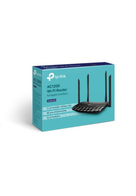 Роутер TP-LINK Archer A6, Wi-Fi 802.11a/b/g/n/ac, до 867 Mb/s, 2.4/5GHz, 4 LAN 100/1000 Mb/s, RJ45 100/1000Mb/s (FE)