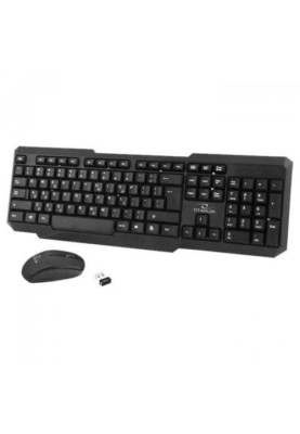 Комплект бездротовий Esperanza TK108UA, Black, USB (клавіатура+миша)