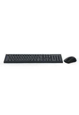 Комплект бездротовий Gembird KBS-WM-03-UA, Black (клавіатура+миша)