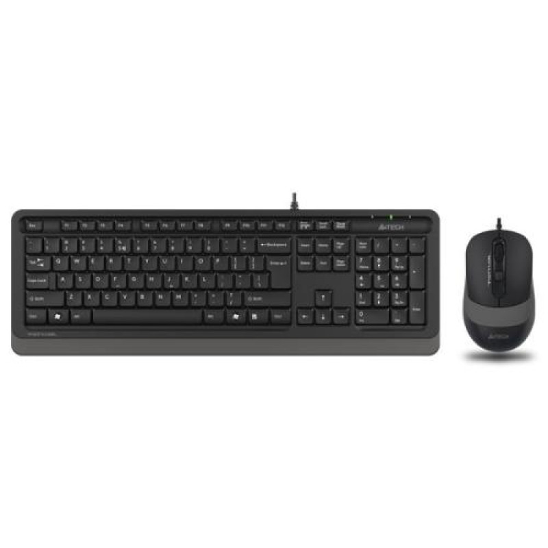 Комплект A4Tech Fstyler Sleek Multimedia Comfort F1010, Black/Grey, клавіатура+миша, USB