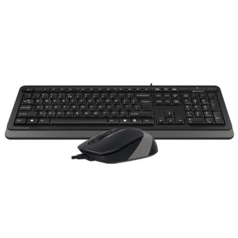 Комплект A4Tech Fstyler Sleek Multimedia Comfort F1010, Black/Grey, клавіатура+миша, USB