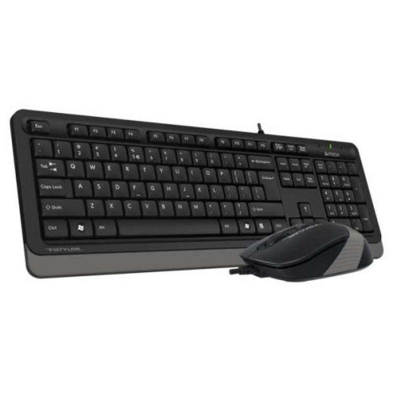 Комплект A4Tech Fstyler Sleek Multimedia Comfort F1010, Black/Grey, клавіатура+миша, USB
