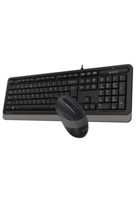 Комплект A4Tech Fstyler Sleek Multimedia Comfort F1010, Black/Grey, клавіатура+миша, USB