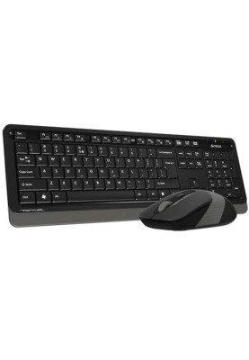 Комплект бездротовий A4tech Fstyler FG1010, Black+Grey, клавіатура+миша