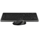 Комплект бездротовий A4tech Fstyler FG1010, Black+Grey, клавіатура+миша