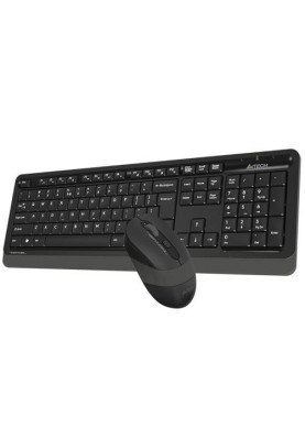 Комплект бездротовий A4tech Fstyler FG1010, Black+Grey, клавіатура+миша