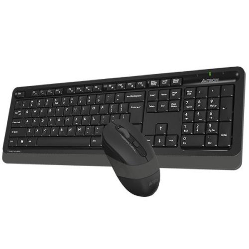 Комплект бездротовий A4tech Fstyler FG1010, Black+Grey, клавіатура+миша