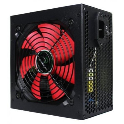 Блок живлення 500 Вт, GameMax GM-500B, Black, 80+ Basic, Active PFC, 12 см, 3xMolex / 2xSATA / 1x6+2-pin / 1x4+4-pin / 1x20+4-pin, захист OVP / UVP / SIP / OCP / OLP / OPP / SCP