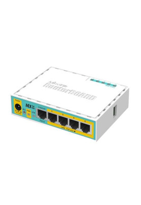 Роутер MikroTik hEX PoE lite (RB750UPr2), 5 LAN 10/100Mb