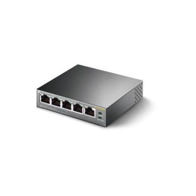Комутатор TP-LINK TL-SF1005P, 5x10/100Mb/s, 4xPoE 56W, пластиковий корпус, некерований