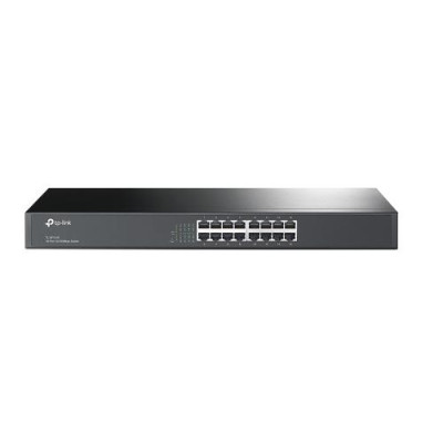 Комутатор TP-LINK TL-SF1016, Black, 16-портовий, 10/100 Мбіт/с, некерований, стійковий