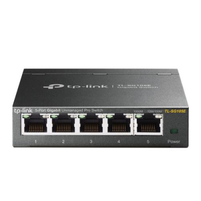Комутатор TP-LINK TL-SG105E, 5x100/1000 Mb/s, металевий корпус, керований