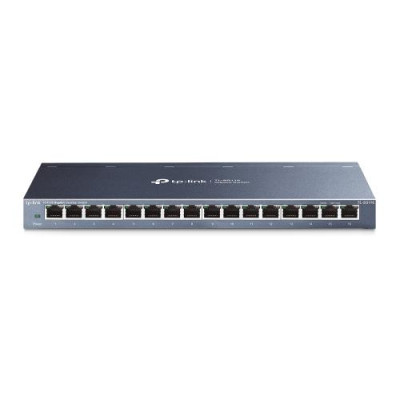 Комутатор TP-LINK TL-SG116, 16x100/1000 Mb/s, металевий корпус, некерований