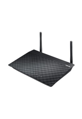 Роутер Asus RT-N12 E, Black, WiFi (2.4GHz до 300 MB/s), 4xLan / 1xWan, 2 всеспрямовані знімні антени, 179 x 128 x 28 мм