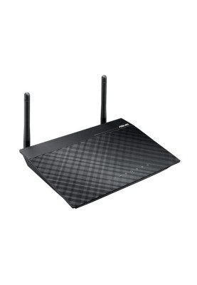 Роутер Asus RT-N12 E, Black, WiFi (2.4GHz до 300 MB/s), 4xLan / 1xWan, 2 всеспрямовані знімні антени, 179 x 128 x 28 мм