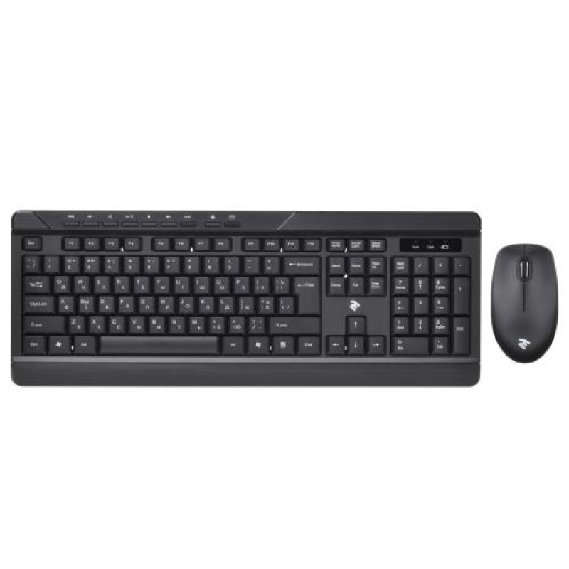Комплект бездротовий 2E MK410, Black, USB, до 10 м, 1200 т/д, 1xAA/1xAA (2E-MK410MWB)