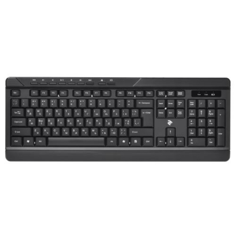 Комплект бездротовий 2E MK410, Black, USB, до 10 м, 1200 т/д, 1xAA/1xAA (2E-MK410MWB)