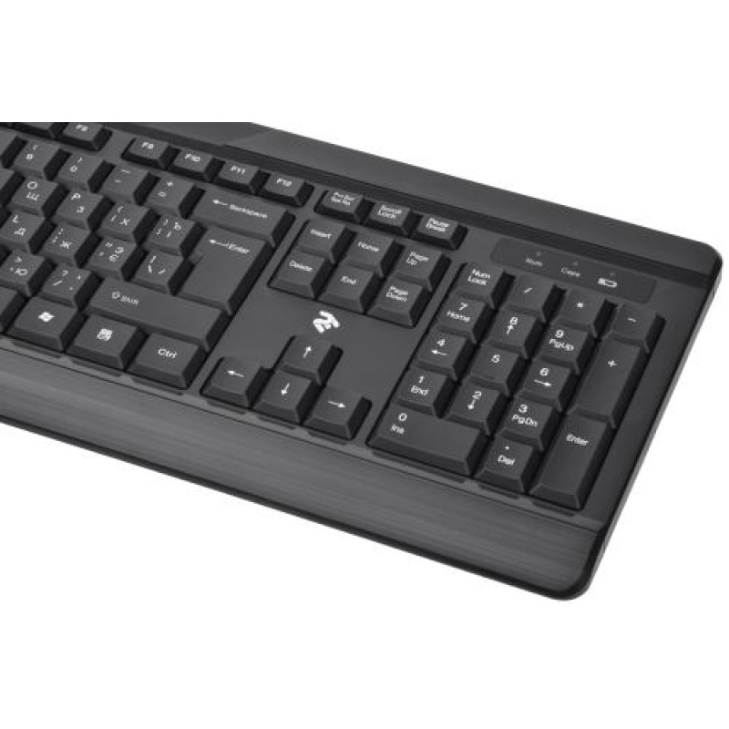 Комплект бездротовий 2E MK410, Black, USB, до 10 м, 1200 т/д, 1xAA/1xAA (2E-MK410MWB)