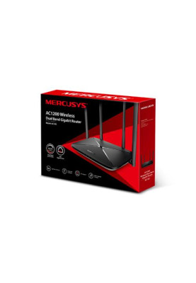 Роутер Mercusys AC12G Wireless Dual Band Router, 3x10/100/1000 Mb/s LAN, 1x10/100/1000 Mb/s WAN, 4 зовнішні антени
