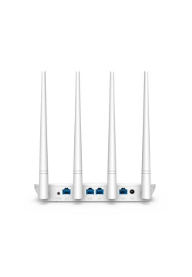 Роутер Tenda F6, Wi-Fi 802.11b/g/n, до 300 Mb/s, 2.4GHz, 3x10/100 Mb/s, RJ45 10/100Mb/s (FE), 4 зовнішні незнімні антени