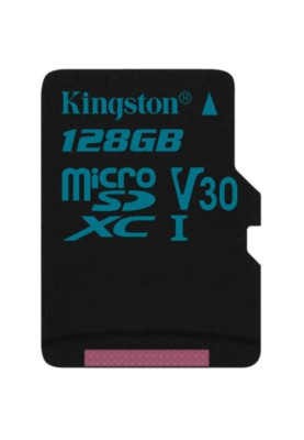 Карта пам'яті microSDXC, 128Gb, Kingston Canvas Select Plus, Class10 UHS-I U1 V10 А1, SD адаптер, до 100 МБ/с (SDCS2/128GB)