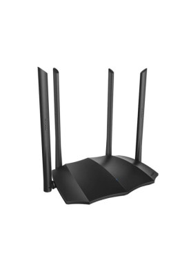 Роутер Tenda AC8, Wi-Fi 802.11ac/a/n/g/b, до 1167 Mb/s, 2.4GHz/5GHz, 3x10/100/1000 Mb/s, RJ45 10/100/1000Mb/s (GE), 4 зовнішніх незнімних антен